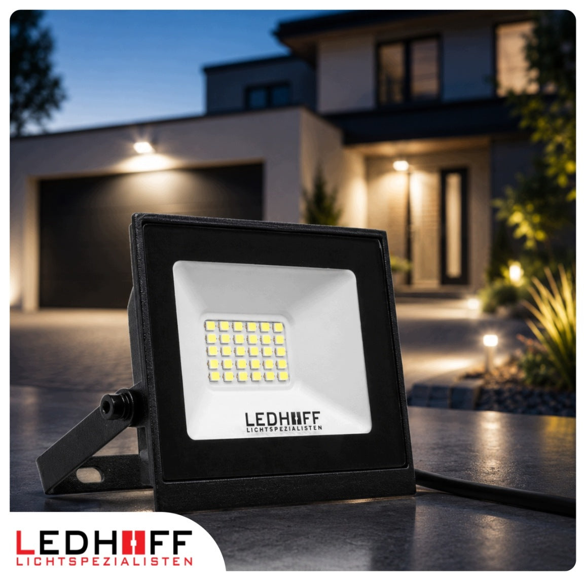 LED Floodlight 100W Headlight IP65 Outdoor Lighting POWERFUL 9000lm Manufacturer code FL-1E100W