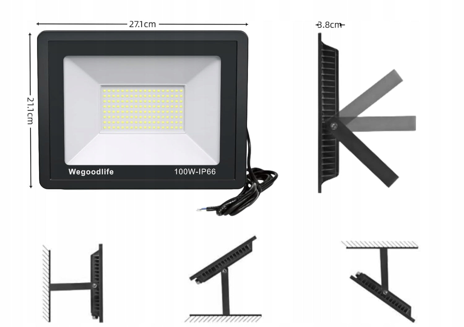LED Floodlight 10W 3000K IP65 Halogen Lamp Outdoor Spotlight Brand Philips