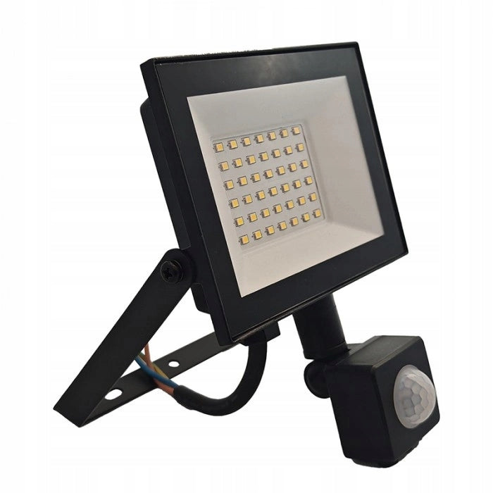 LED Floodlight Hermetic PIR Motion Sensor 30W Cold 6500K 2700lm Manufacturer code EC61479