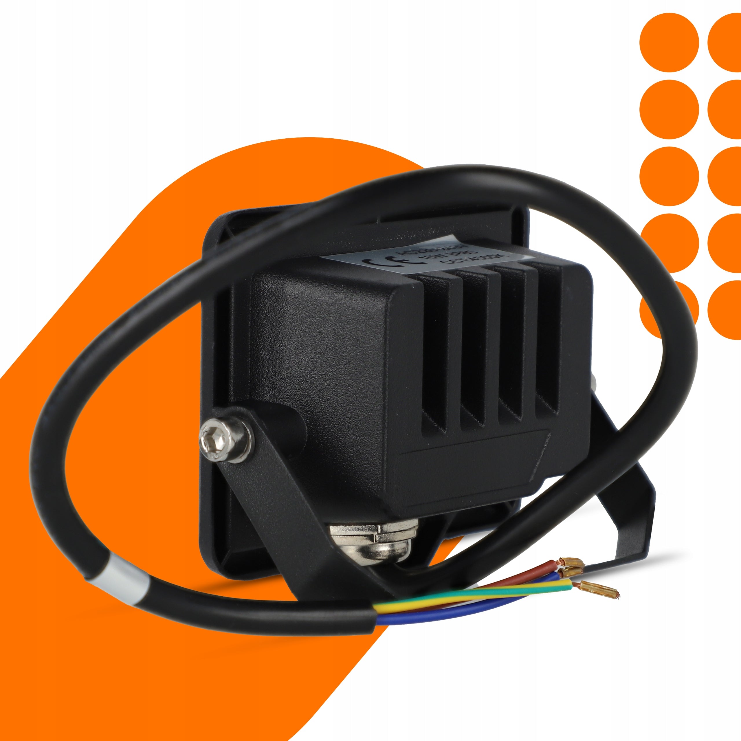 LED Floodlight SLIM 10W Halogen Lamp Black Color temperature 4500 K