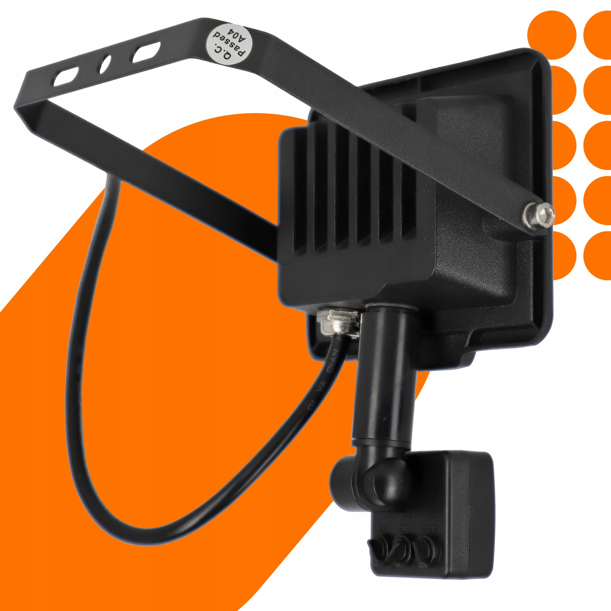 LED Floodlight SLIM 30W Halogen Motion Sensor Twilight Halogen Headlight Brightness 2700 lm
