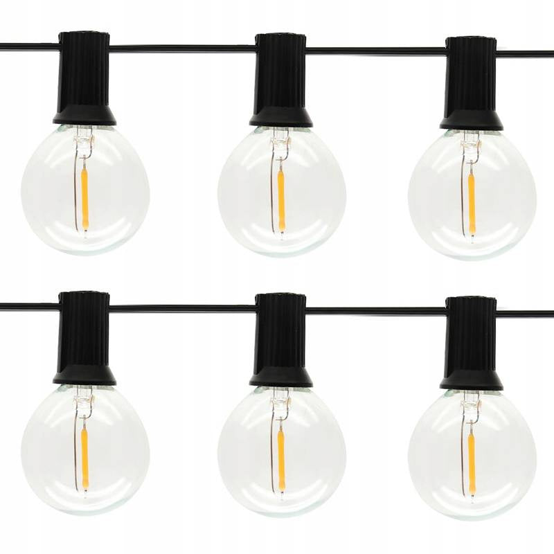 LED GARDEN GARLAND FOR LIGHT BULB WATERPROOF CHAIN 10M Brand no brand