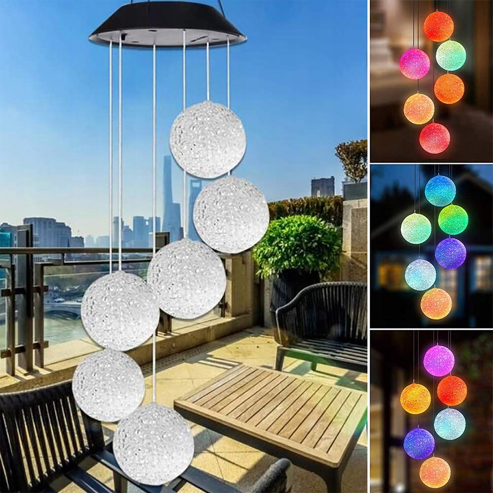 LED Garden Garland Solar Hanging KULE Wind Chime Curtain Manufacturer no brand
