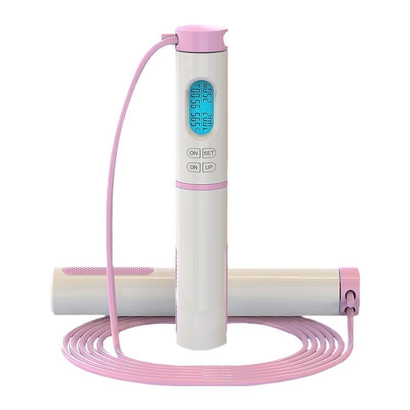 LED JUMP ROPE WITH COUNTER SPORTS PINK UNIVERSAL FOR GYM FOR HOME Kind nylon
