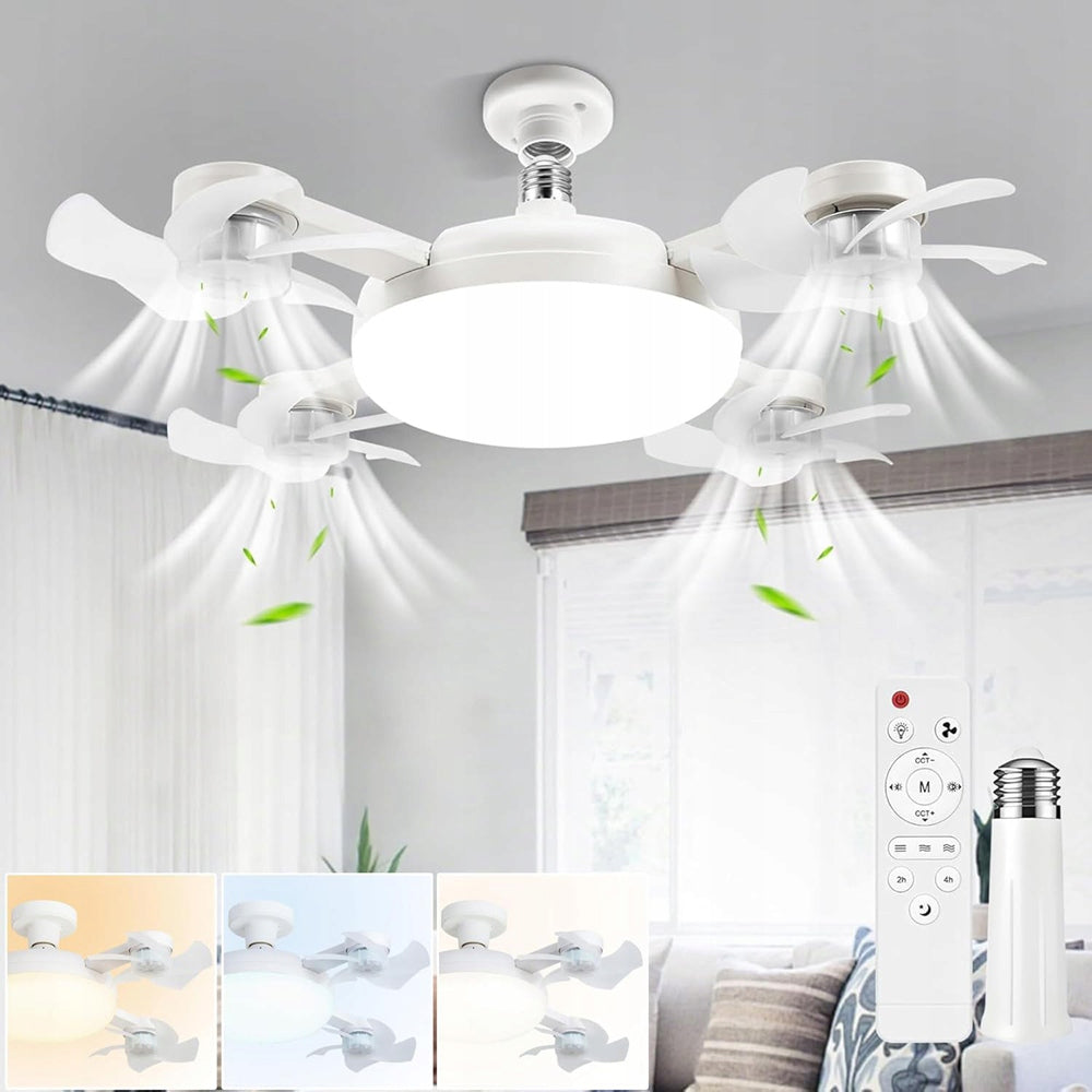 LED LAMP 2IN1 CEILING FAN 3 SPEEDS WITH REMOTE CONTROL Brand Bedee