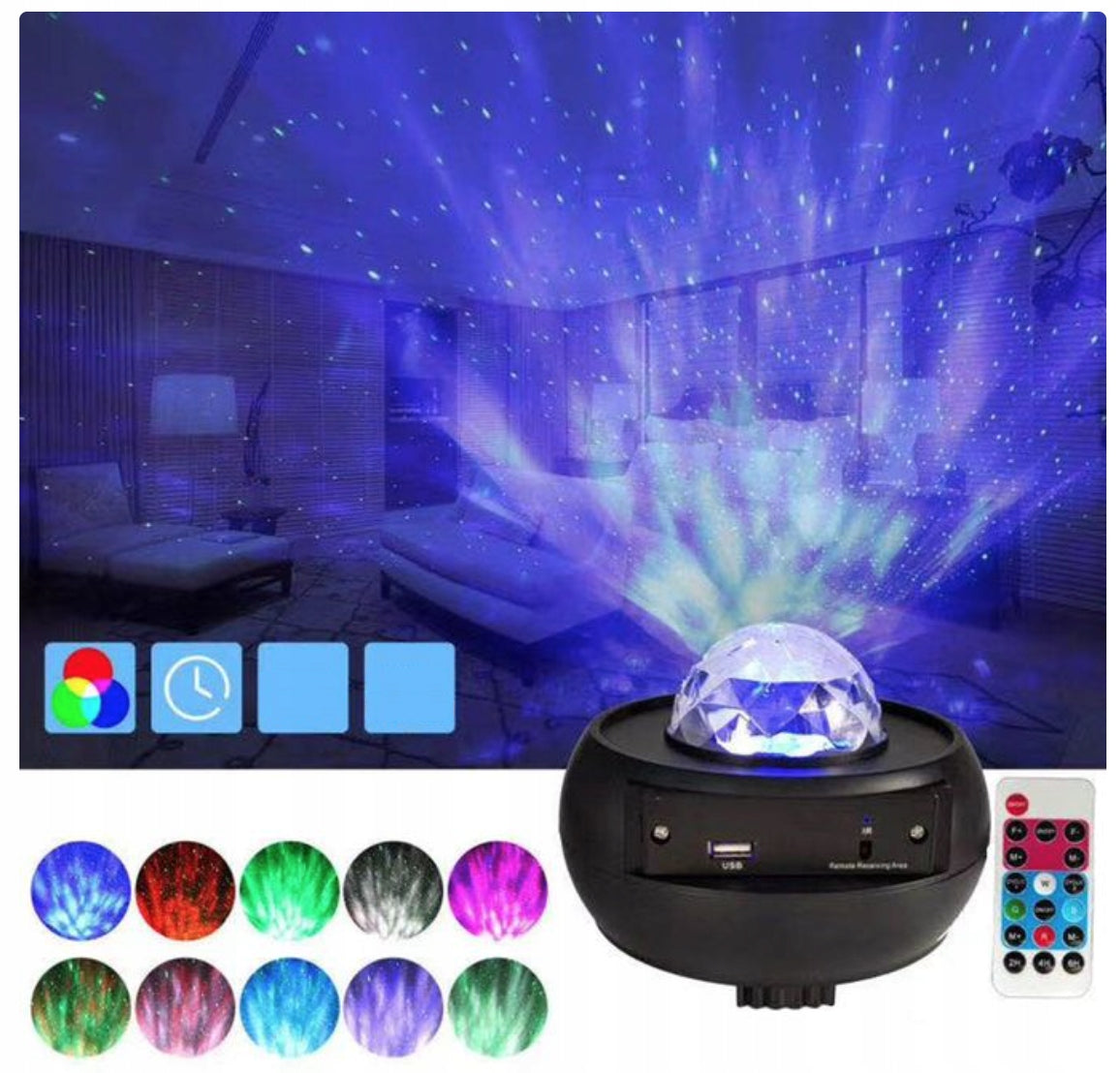 LED LAMP PROJECTOR STARS BLUETOOTH SPEAKER Model other