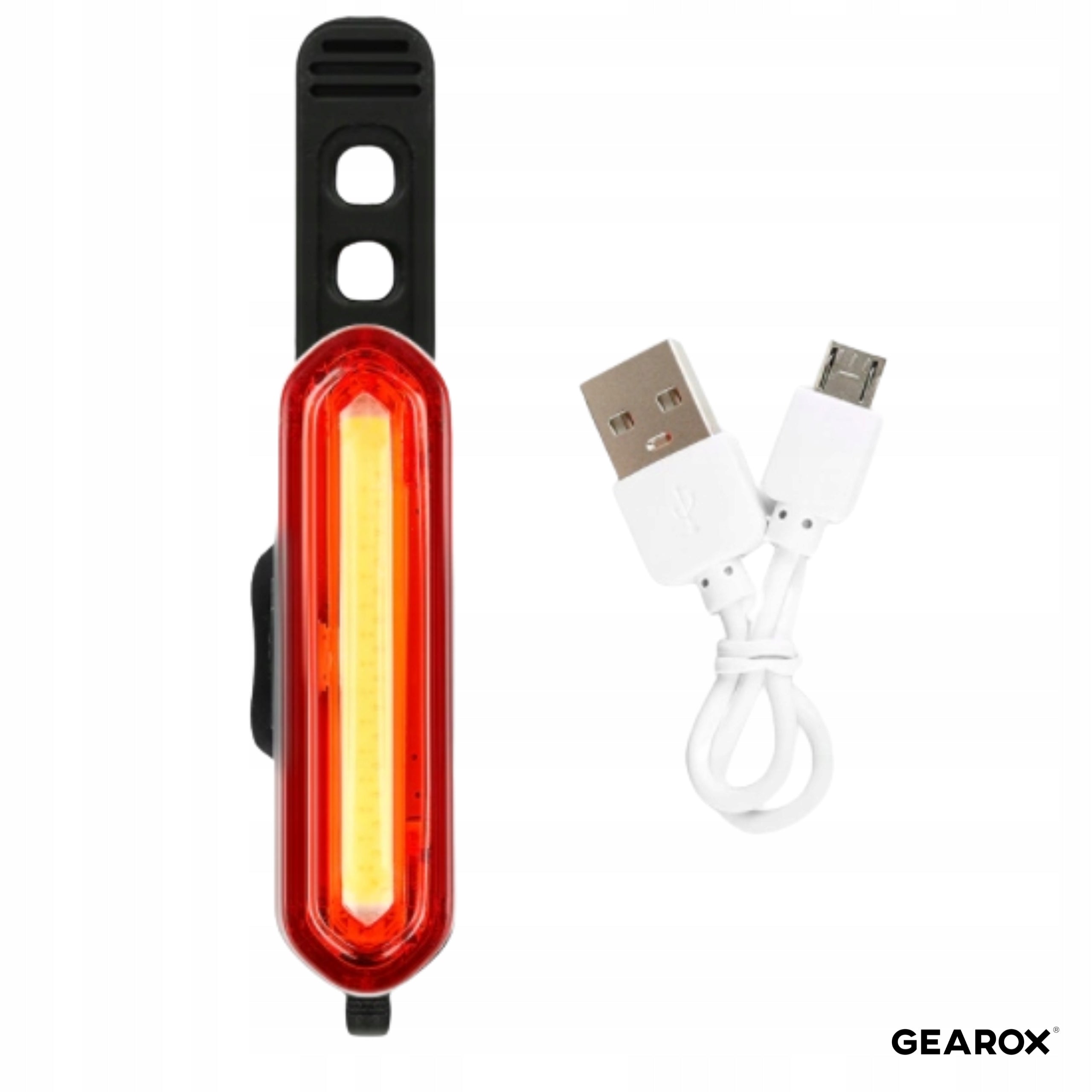 LED LIGHT USB BICYCLE WATERPROOF 120LM + USB CABLE STRONG FOR BIKE Kind rear-facing