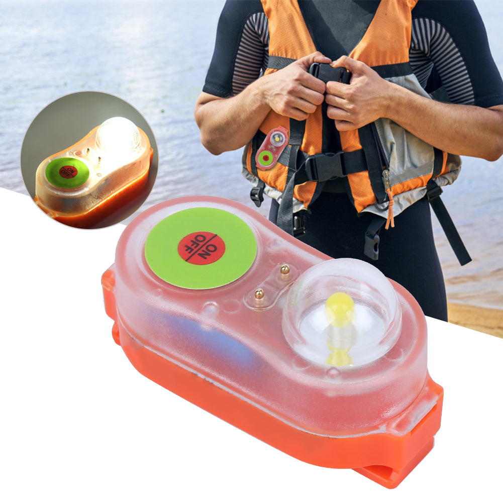 LED LITHIUM LIFE JACKET LIGHT FOR VESTS - ORANGE Brand no brand