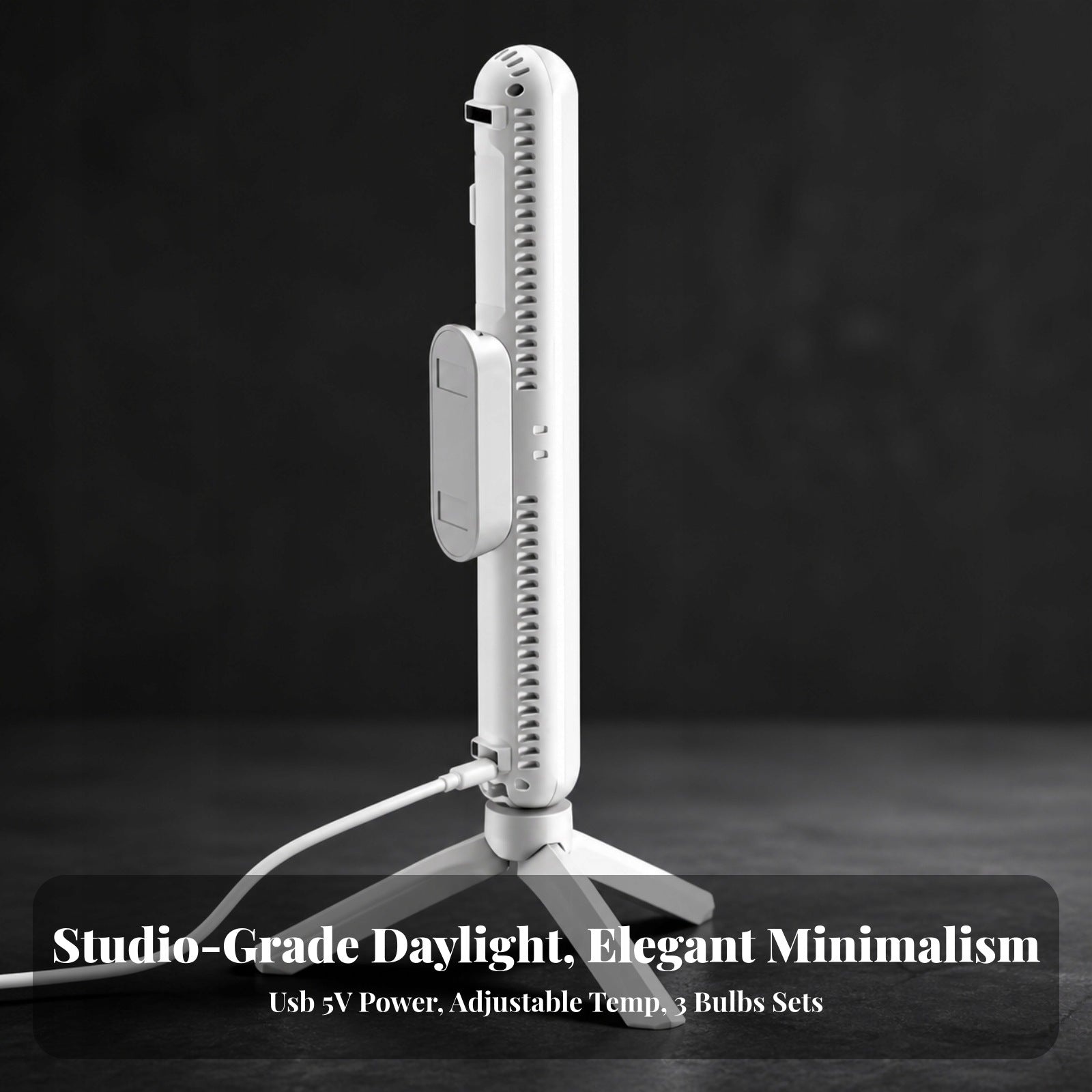 LED Light Bar with Diffusing Panel Space-Saving for Selfies, Makeup Artists Medical device no