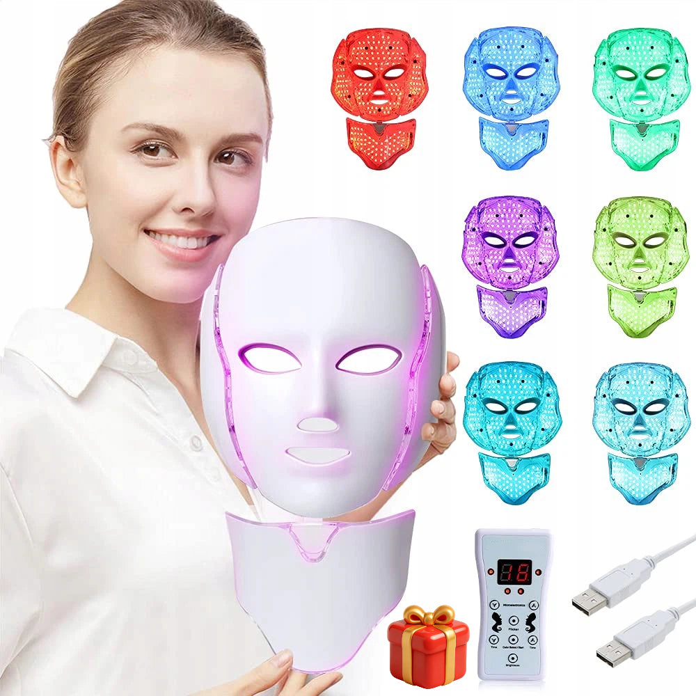 LED MASK 7 COLORS INDIVIDUAL SETTINGS FOR EACH SKIN TYPE