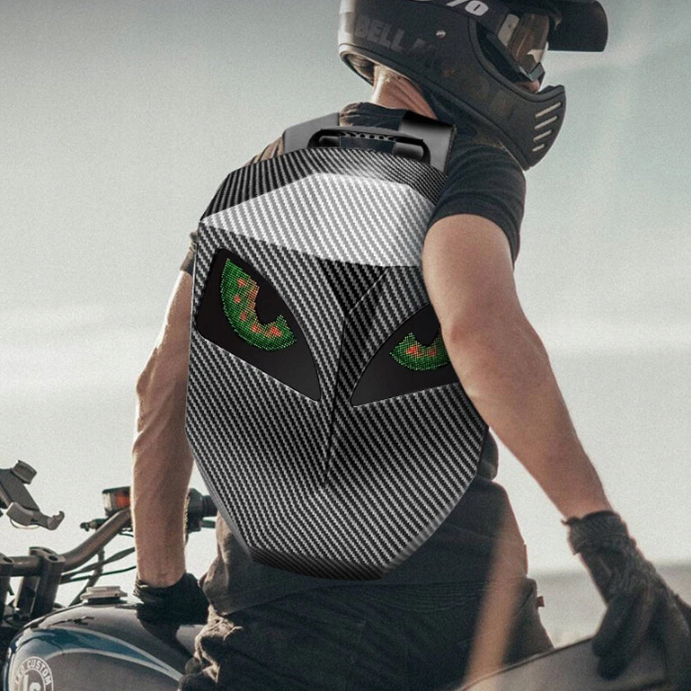 LED MOTORCYCLE BACKPACK, WATERPROOF, BLUETOOTH SCREEN EXTENSION Manufacturer no brand