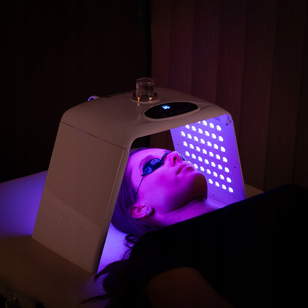 LED Mask For Light Therapy 147 Diode 8 Types of Light + Black Glasses Manufacturer code Maska LED Do Terapii Światłem