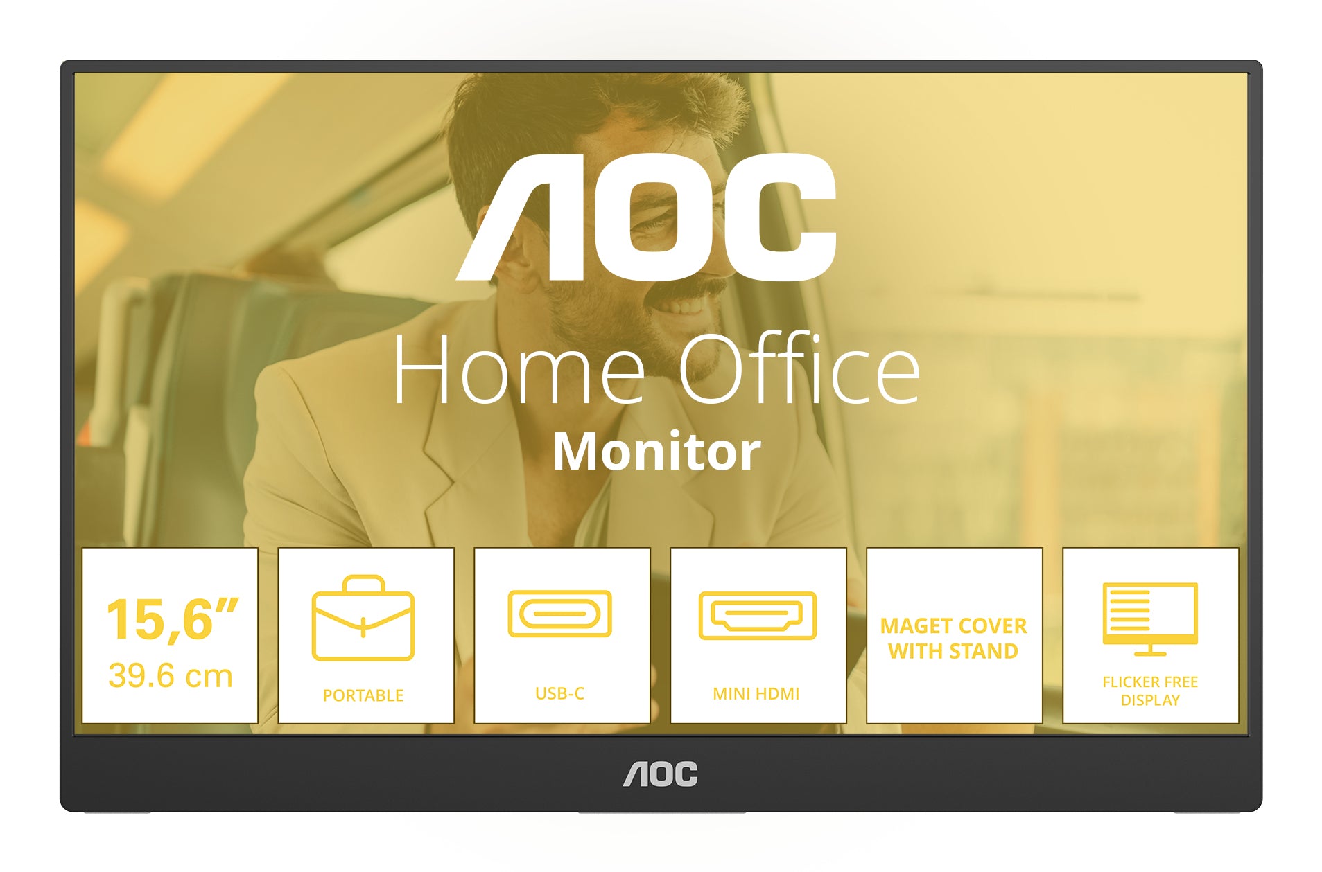 LED Monitor AOC 16T20E2 15,6" 1920 x 1080 px IPS / PLS