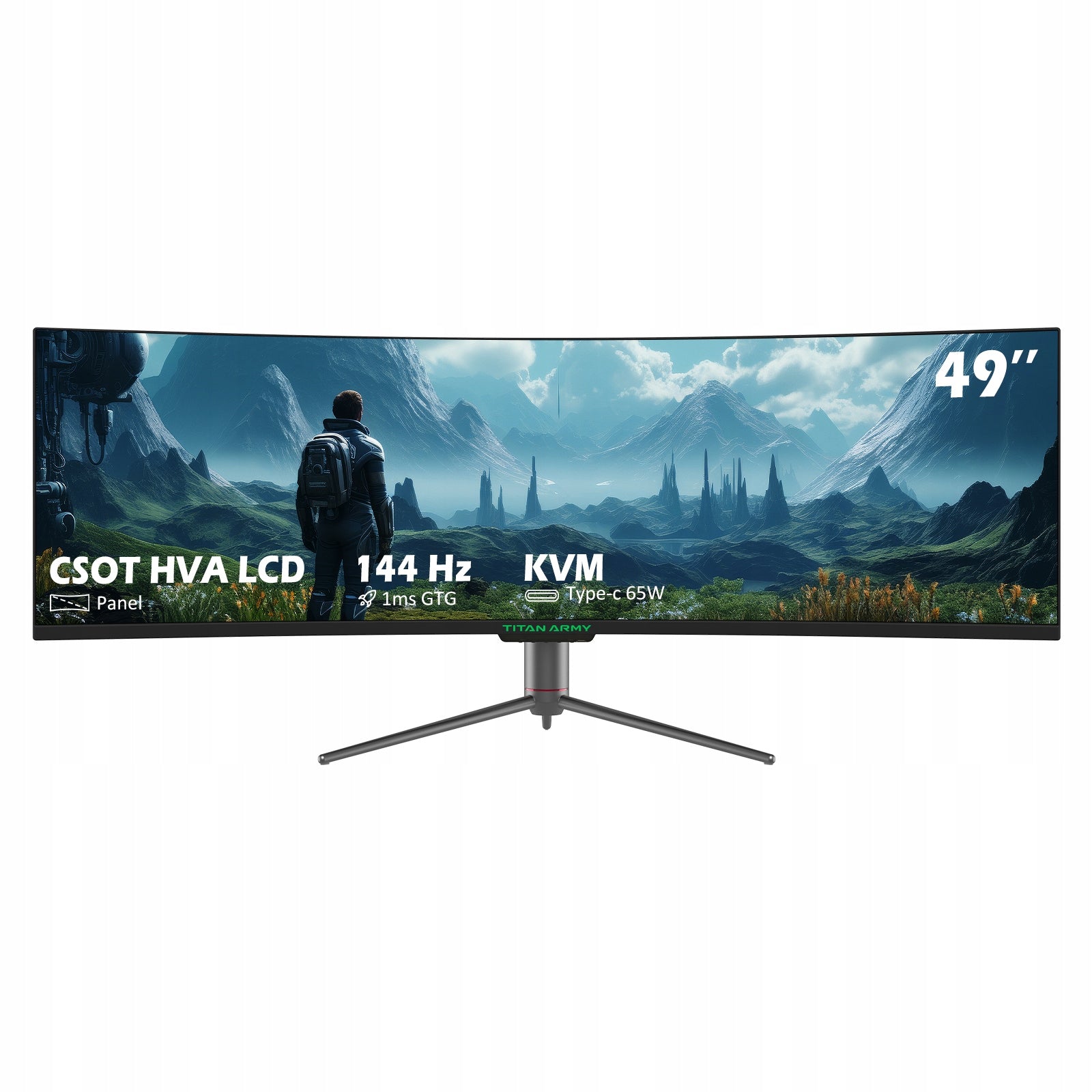 LED Monitor TITAN ARMY C49SHC 49 " 3840 x 1080 px VA