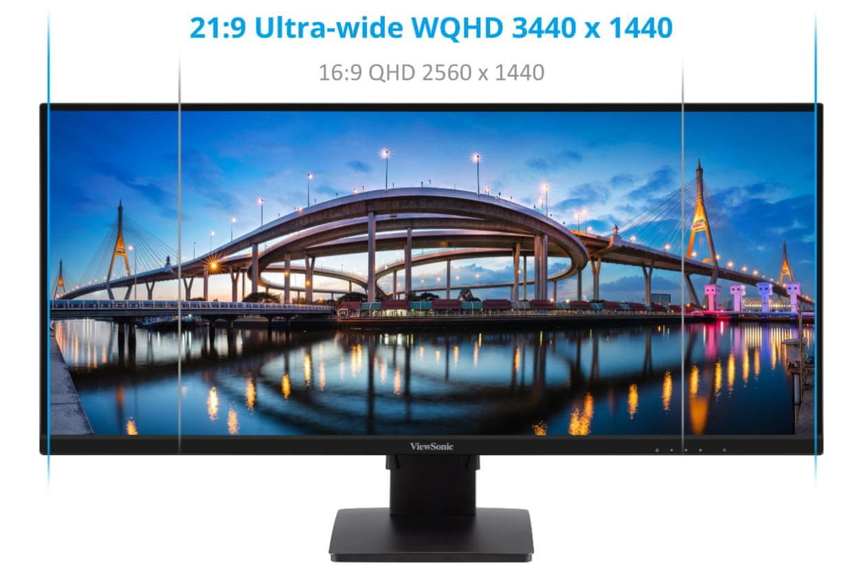 LED Monitor ViewSonic VA3456-mhdj 34" 3440 x 1440 px IPS / PLS Brand ViewSonic