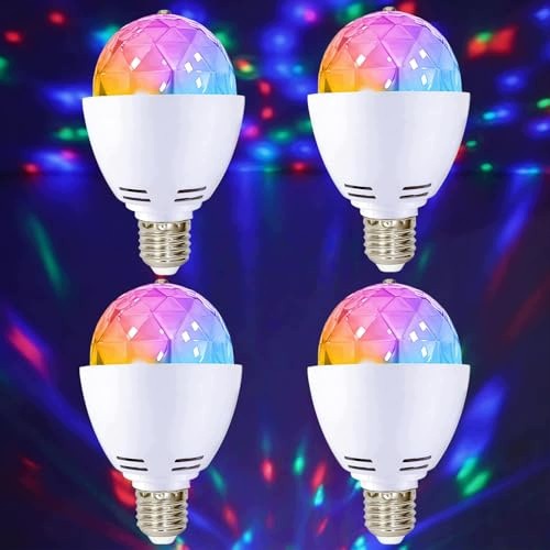 LED PARTY LAMP RGB ROTATING 360 FOR HOME CLUB DISCO 4 PCS. Brand no brand