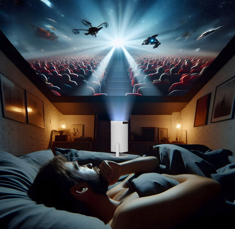 LED PROJECTOR PORTABLE MULTIMEDIA PROJECTOR ANDROID TV WI-FI BLUETOOTH Brand DRMZ