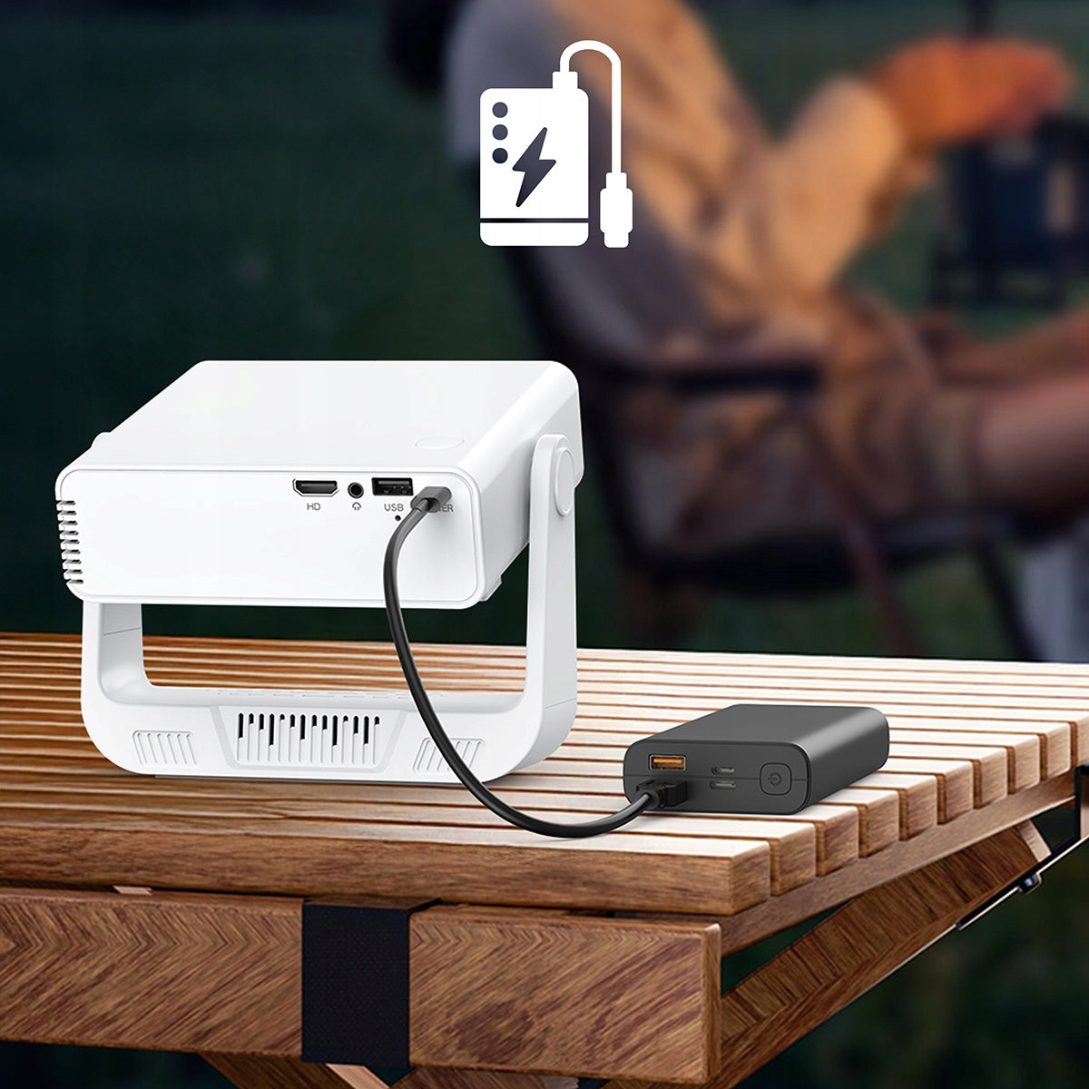 LED Projector Zenwire Projector Beamer USB-C WiFi 4K PrimeView IMC260 white Manufacturer code Projektor Rzutnik Android 4K Bluetooth USB-C