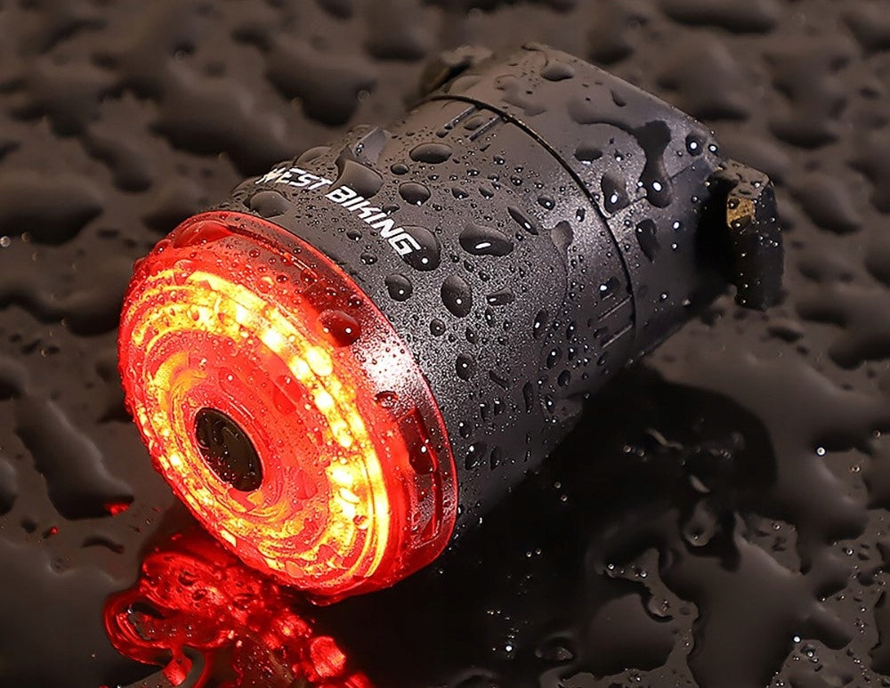 LED Rear Light Intelligent WEST BIKING Braking Sensor 6 Modes Brand West Biking