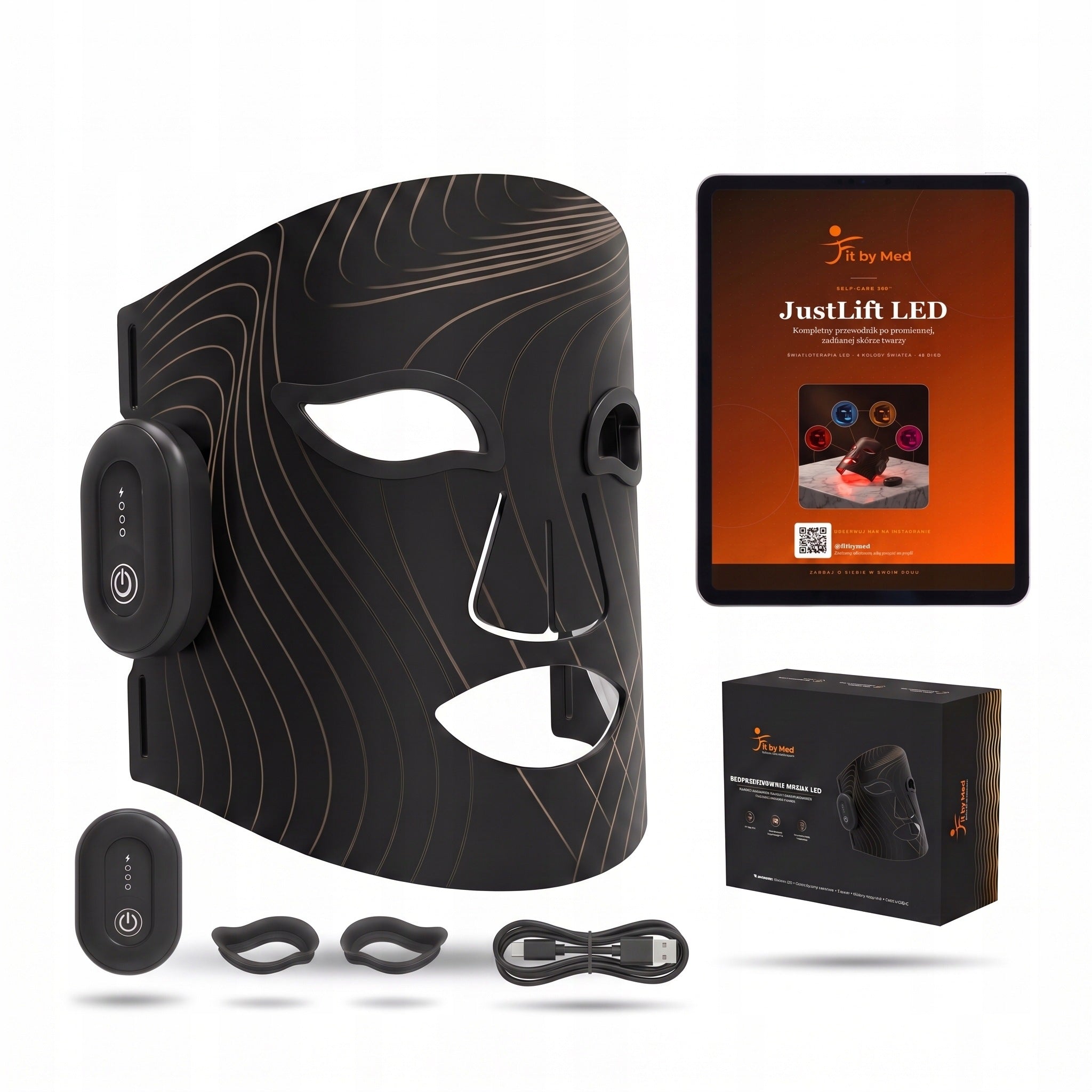 LED Rejuvenating Mask for FACE PHOTON 4in1 WIRELESS LIGHT THERAPY