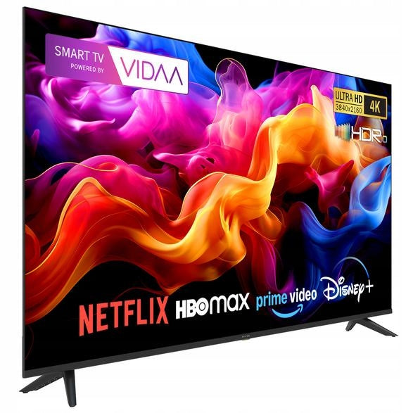 LED TV KIANO Elegance 50" 4K Smart TV VIDAA HDR10 Black Packaging status original