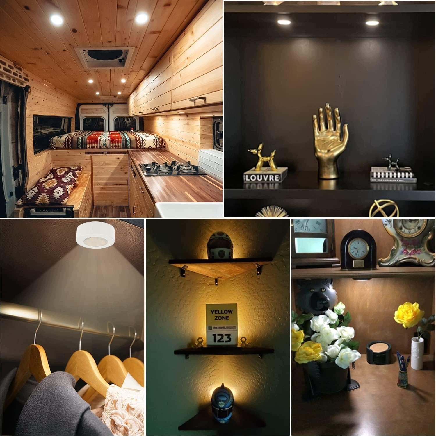 LED UNDER CABINET LIGHTING REMOTE CONTROL ADJUSTABLE BATTERY BRIGHTNESS Brand no brand