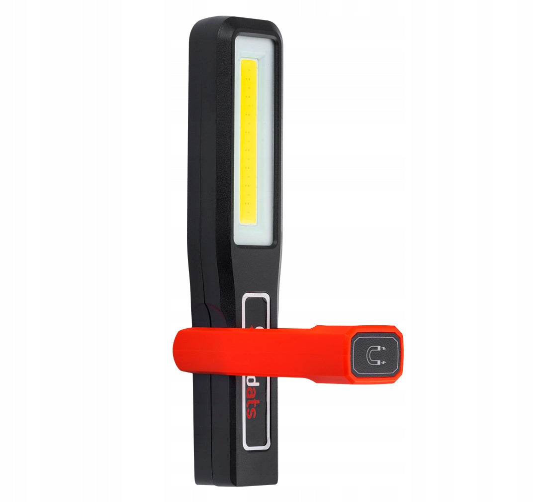 LED Workshop Flashlight 1200 mAh with Magnet Hook Redats FW-100 Batteries included yes
