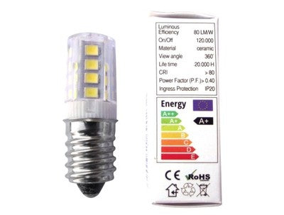 LED bulb for household machines - 230 V, 2 W, E14