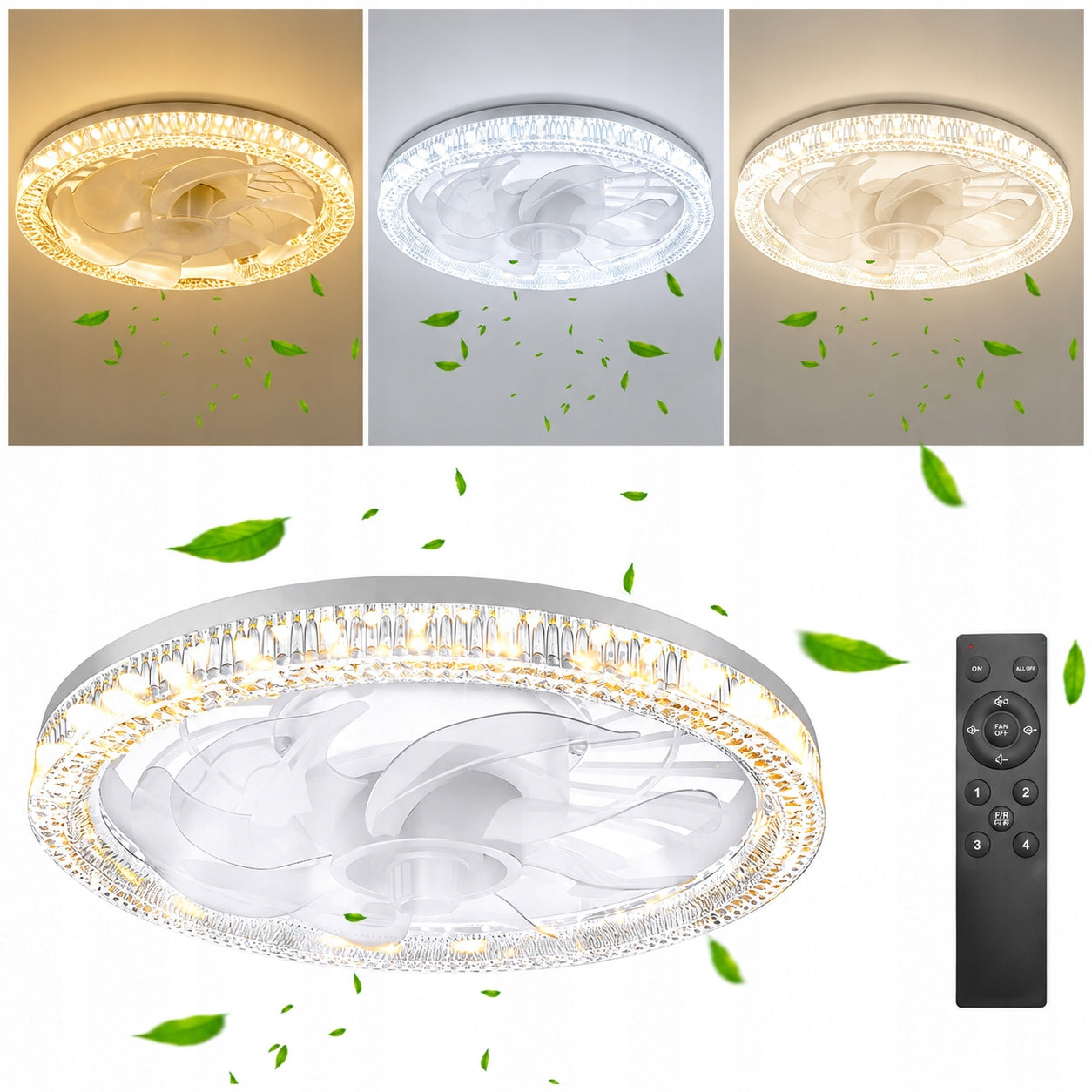 LED ceiling WINDMILL lamp plafond adjustment 30cm SURFACE-MOUNTED remote control