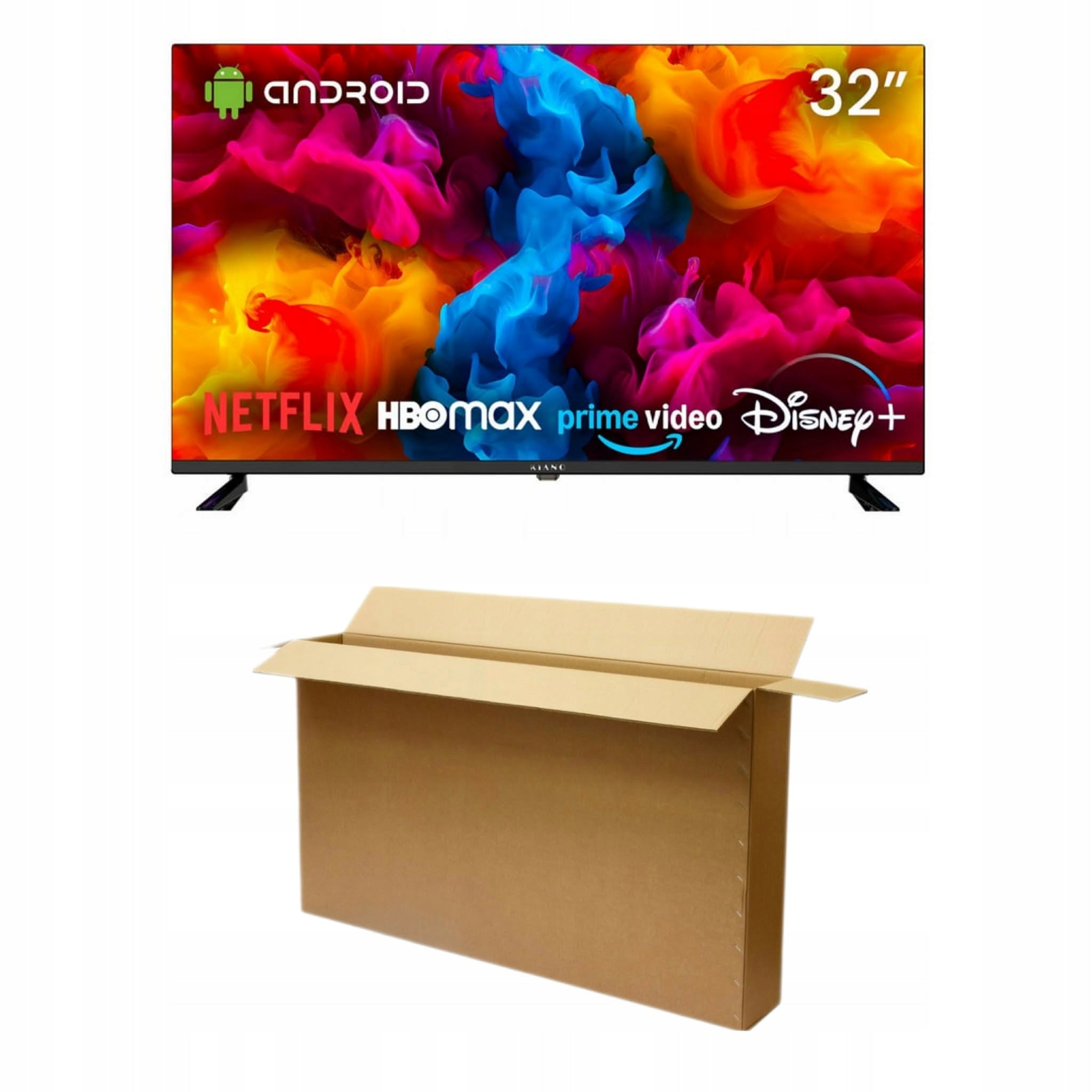 LED direct frameless TV Kiano Elegance Smart TV 32" HD Ready black