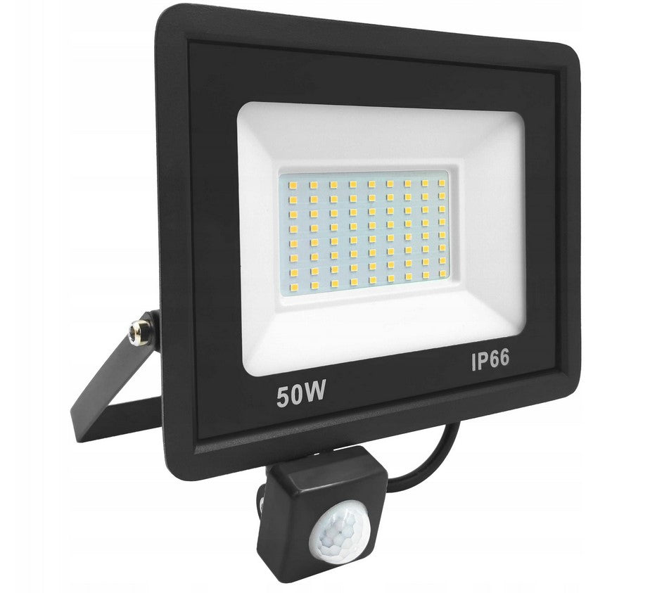 LED floodlight SLIM 50W halogen with MOTION AND dusk SENSOR reflector Packaging status original