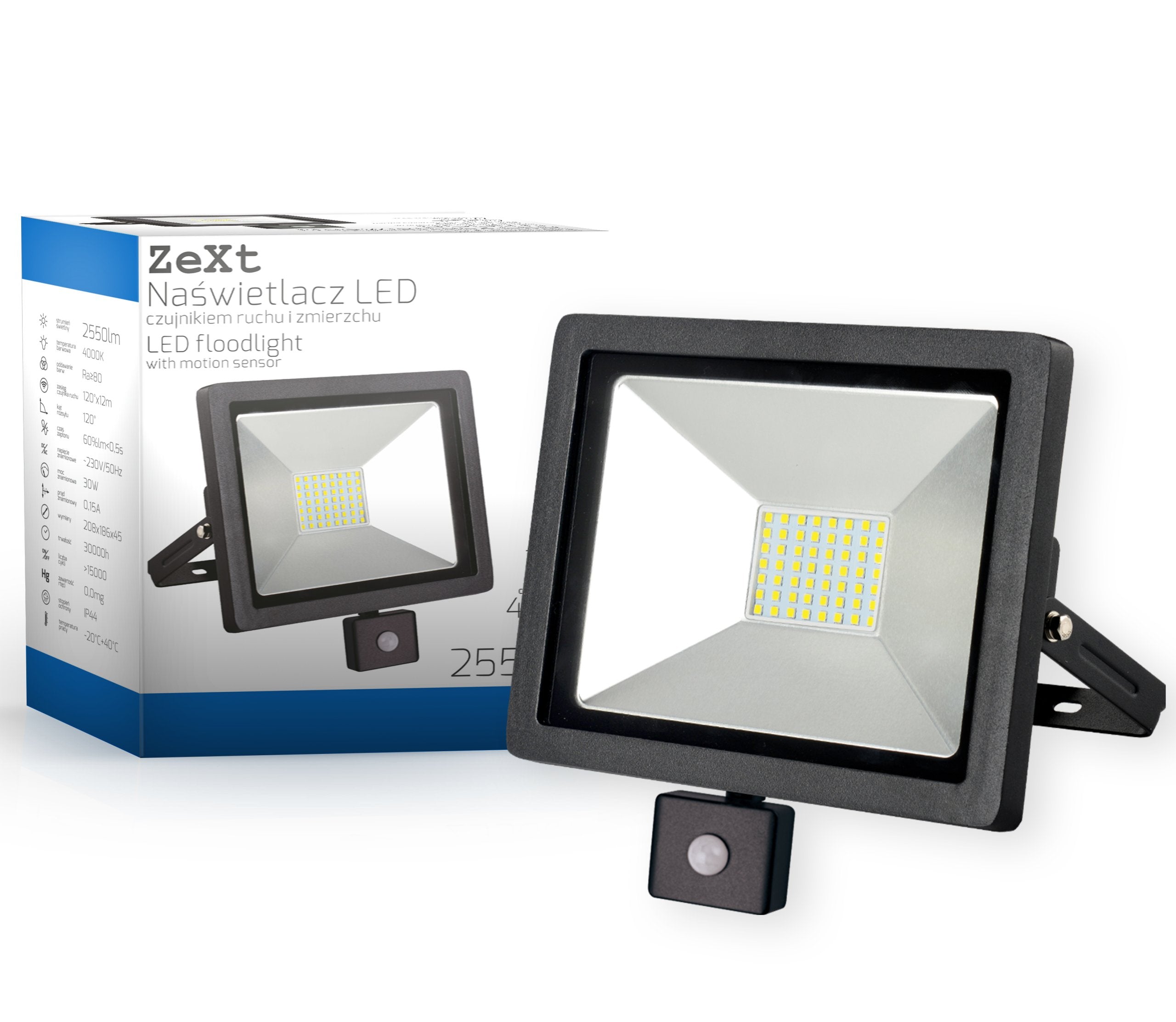 LED halogen floodlight with motion sensor lamp 30W EAN (GTIN) 5903874871866