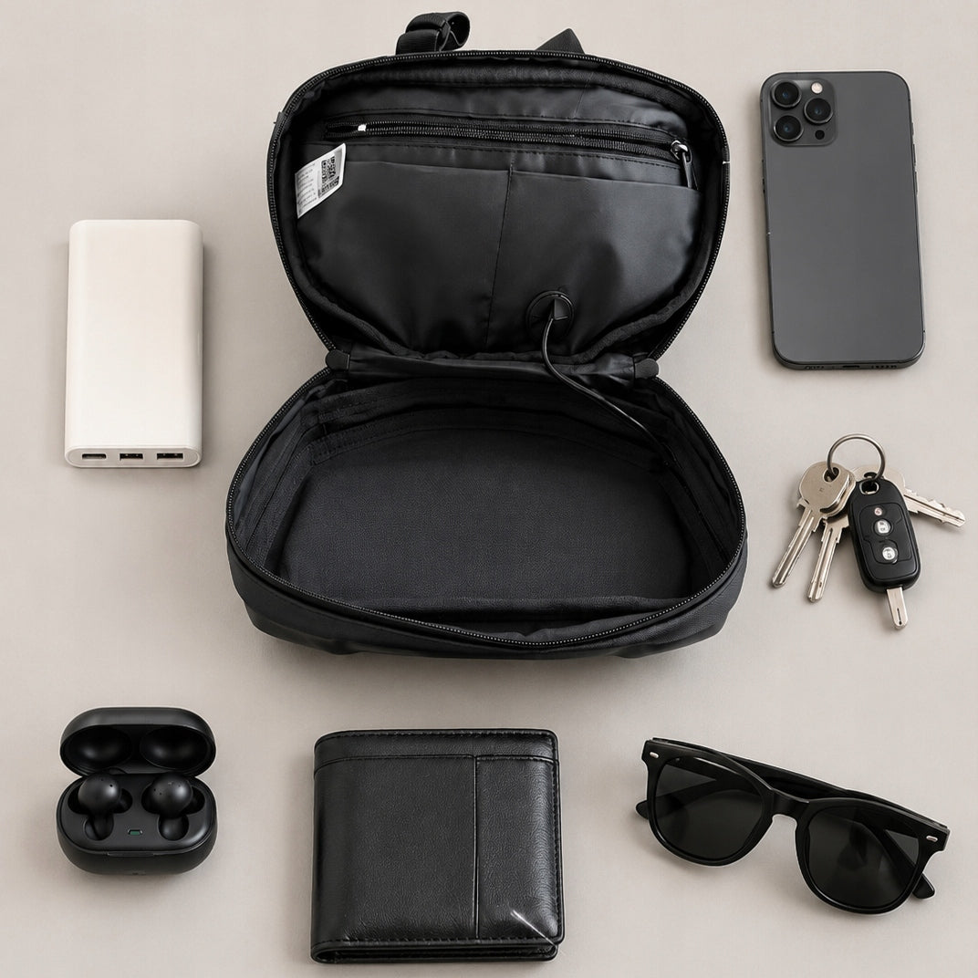LED screen bag for scooter and daily riding with Bluetooth connectivity Color black