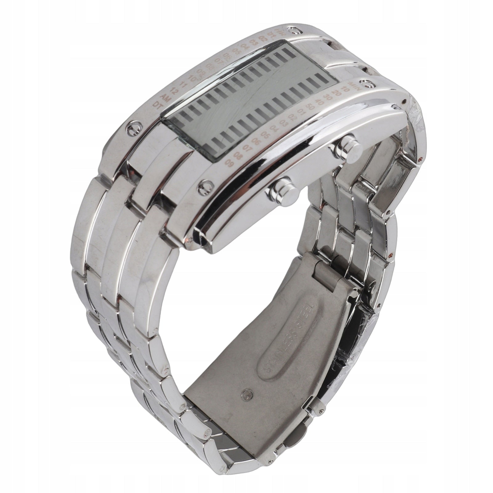 LED watch Unique display in binary time mode Structure FI Strap material other