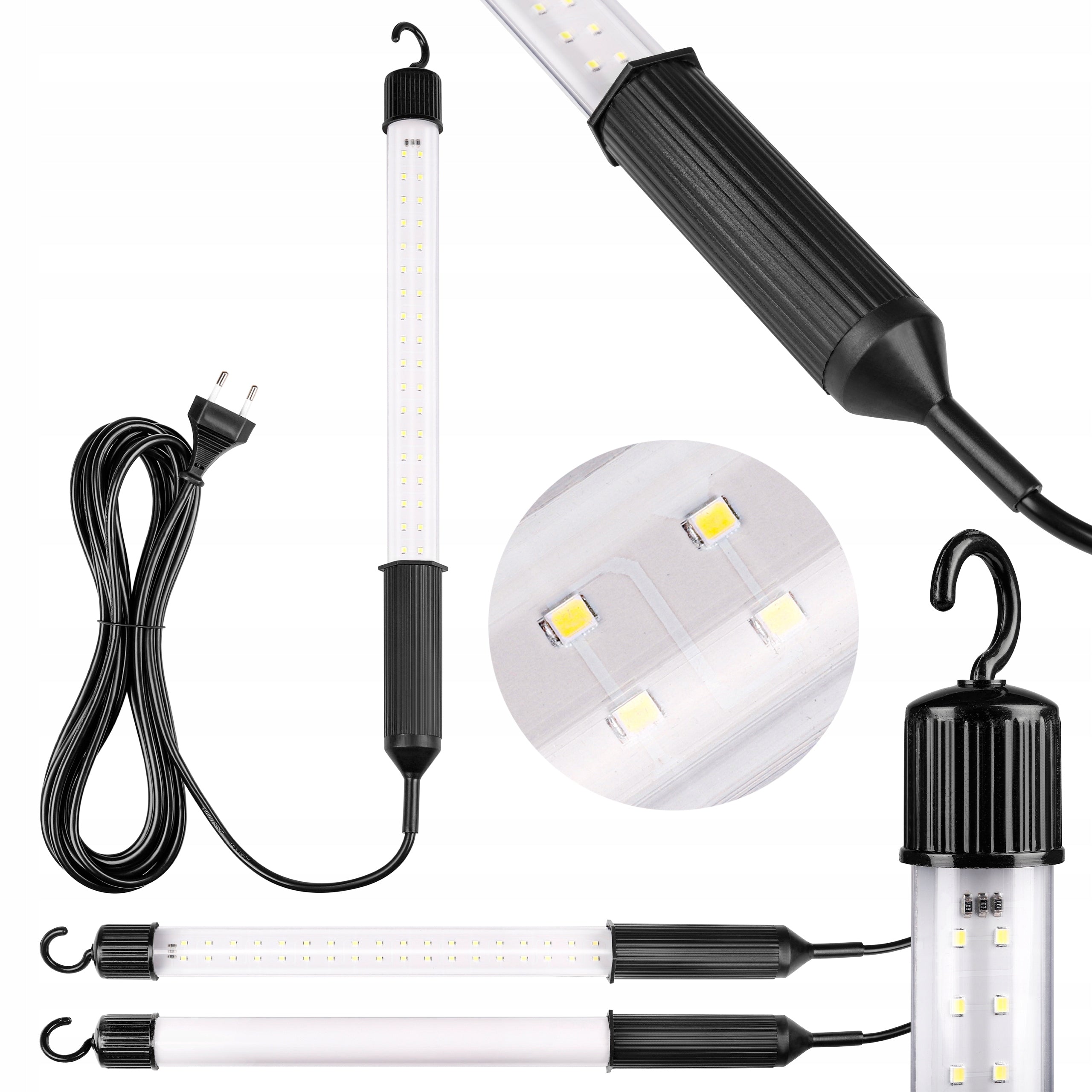 LED workshop lamp fluorescent lamp 230V with cable hook on cable 5m