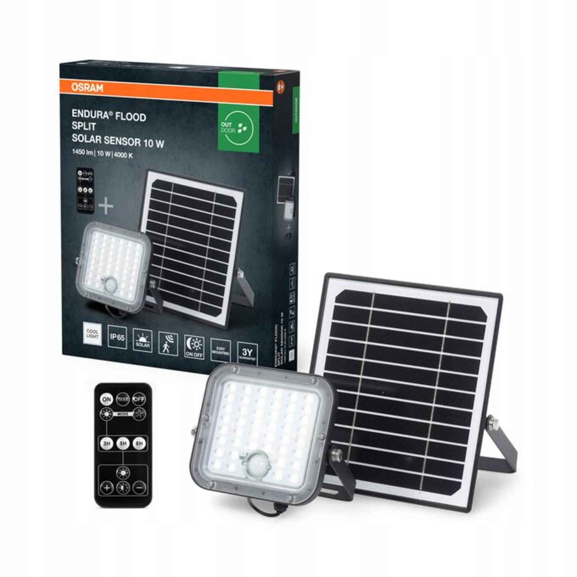 LEDVANCE LED solární reflektor Endura Flood Split Sensor 10 W 4000 K PIR dá Brand Osram