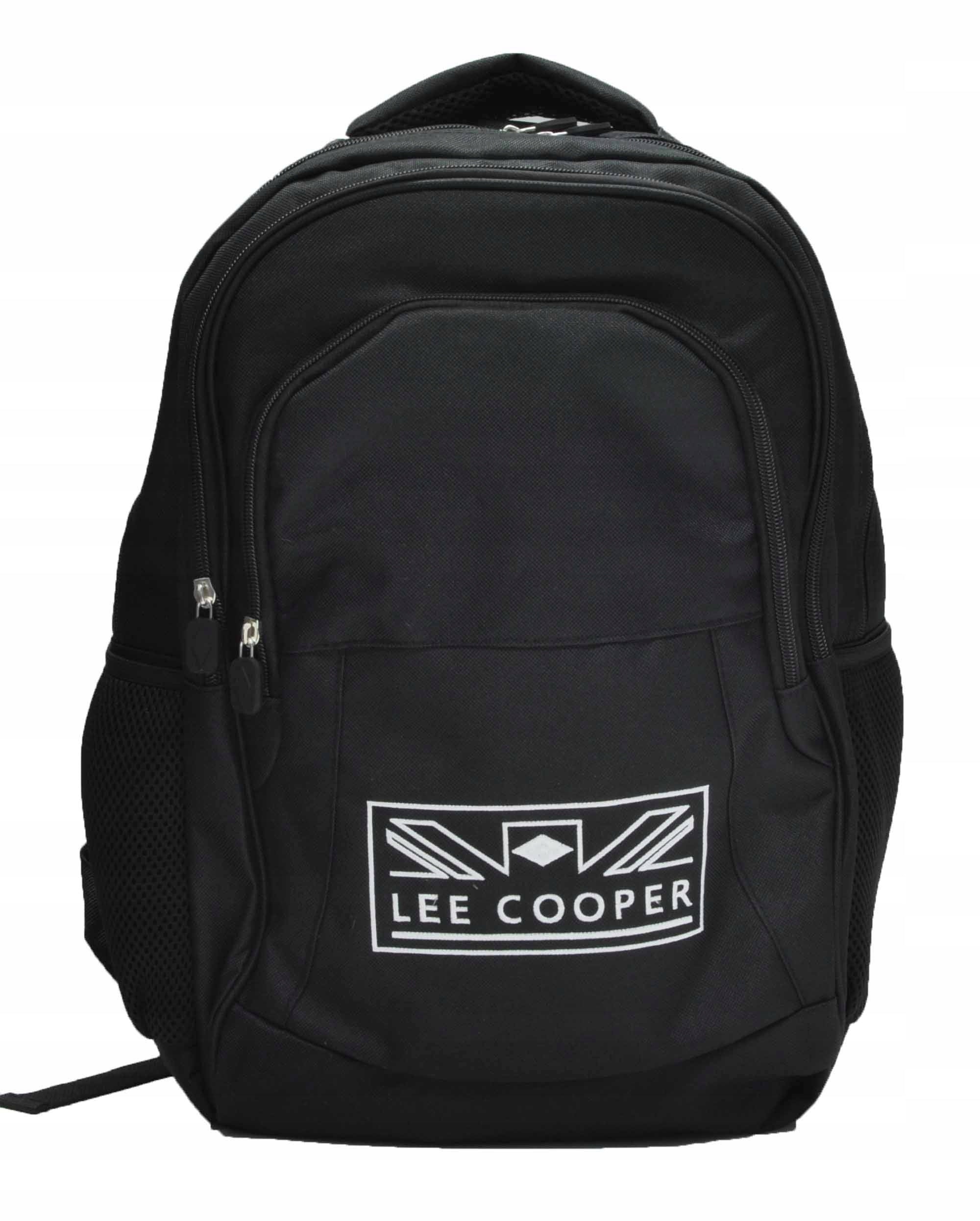 LEE COOPER LCBP-25-051 BLACK SCHOOL BACKPACK