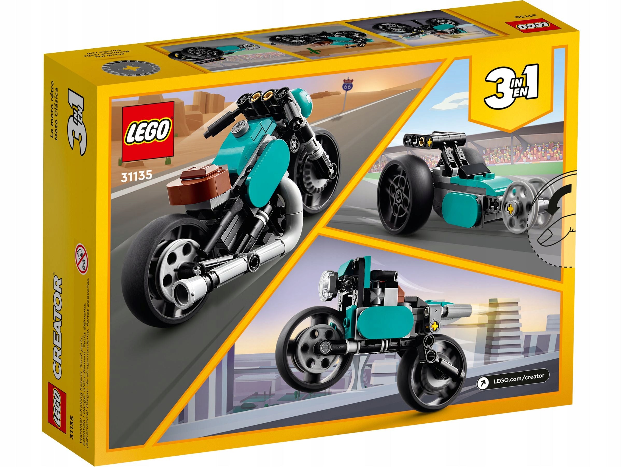 LEGO 31135 CREATOR 3IN1 - VINTAGE MOTORCYCLE Packaging status original