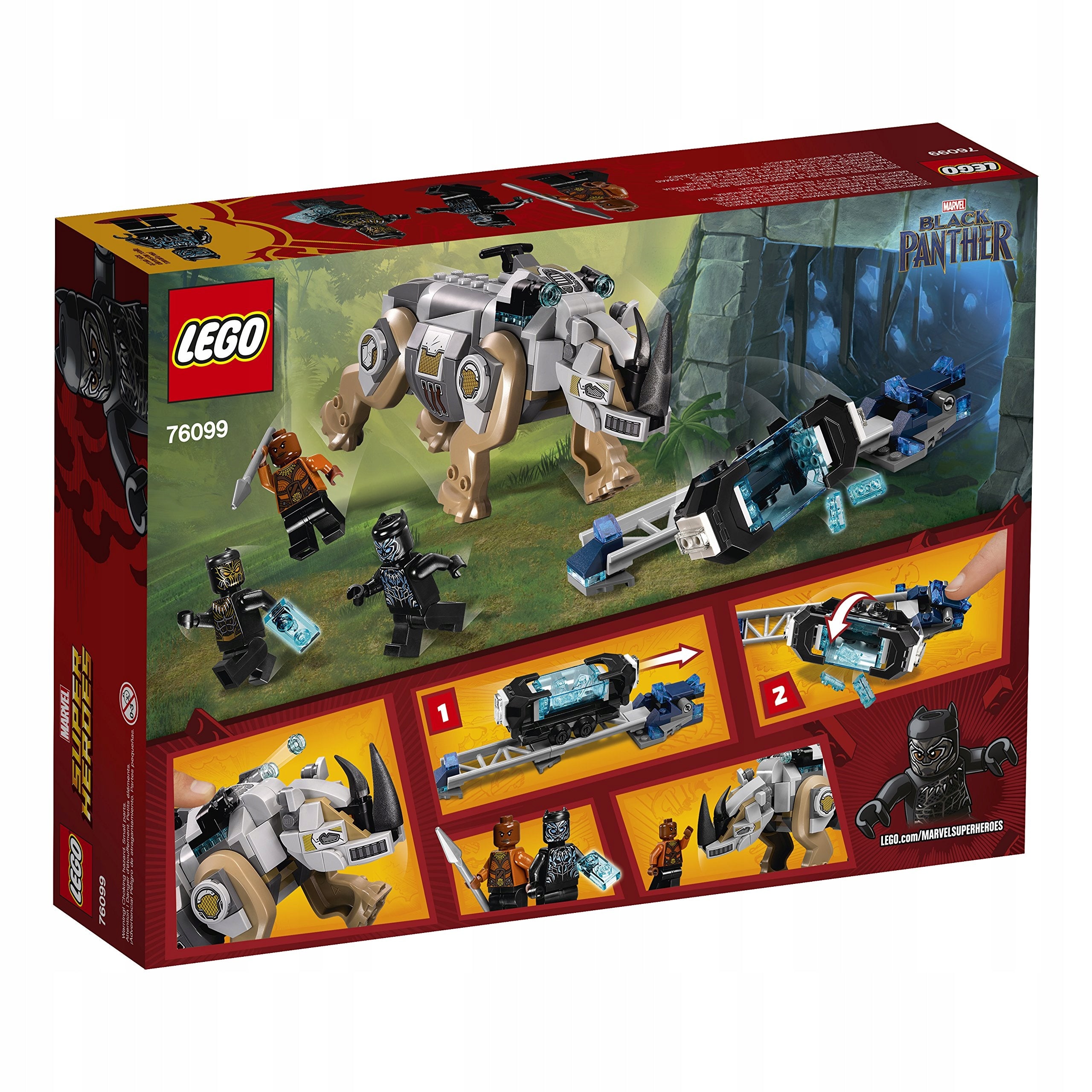 LEGO 76099 Marvel Super Heroes - Duel with rhino near the mine Packaging status original