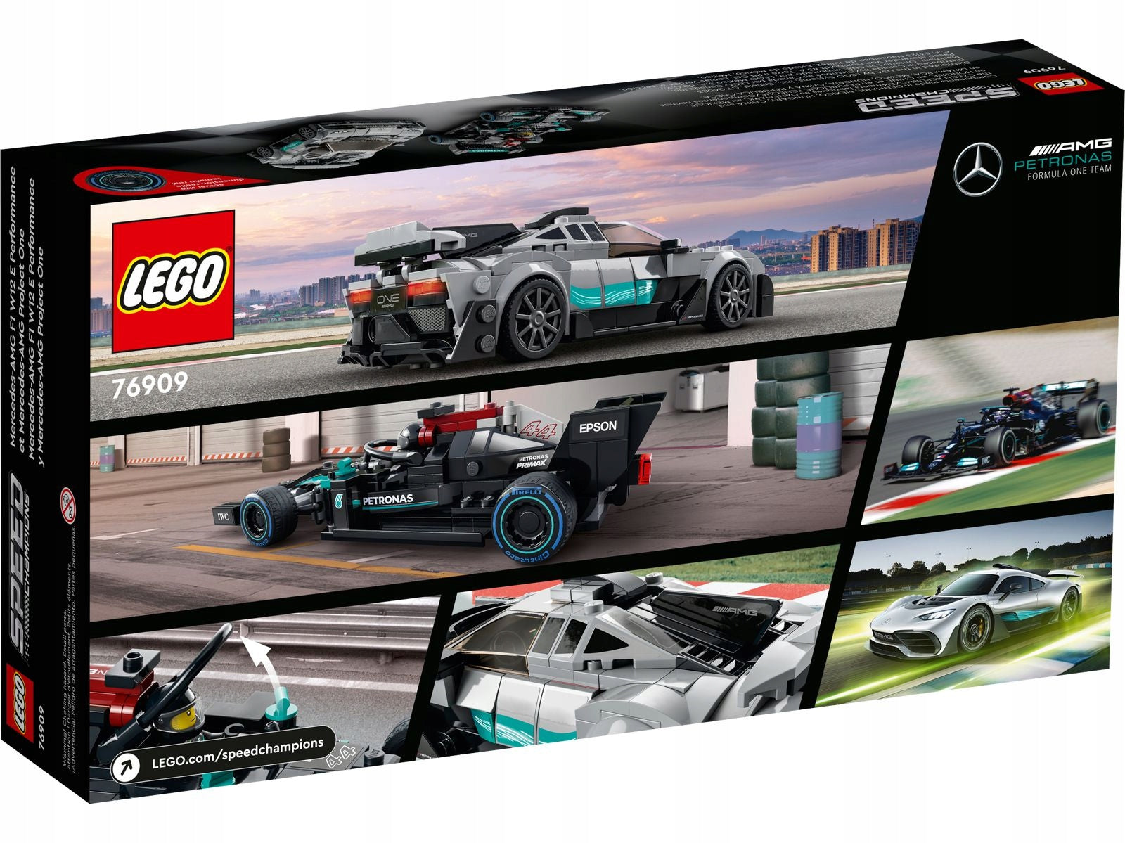 LEGO 76909 SPEED CHAMPIONS MERCEDES-AMG F1 W12 E PERFORMANCE & MERCEDES-AMG ONE Packaging status original