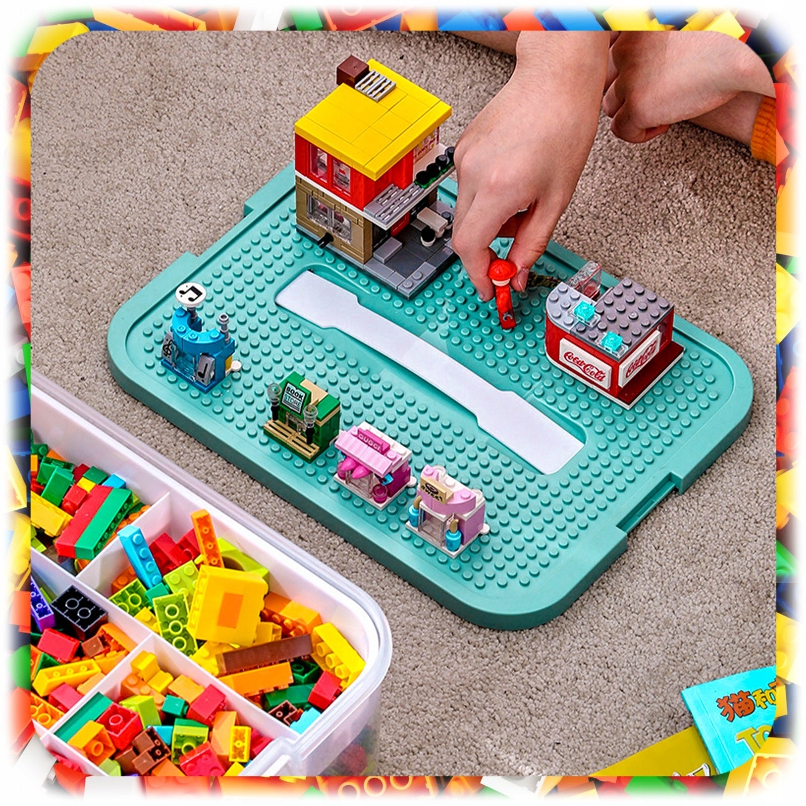 LEGO BRICK CONTAINER 6-STOREY LAYERED ORGANIZER WITH COMPARTMENTS 44 L Manufacturer code 006795 + 006795