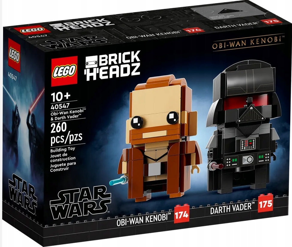 LEGO BRICKHEADZ 40547 Obi-Wan Kenobi and Darth Vader