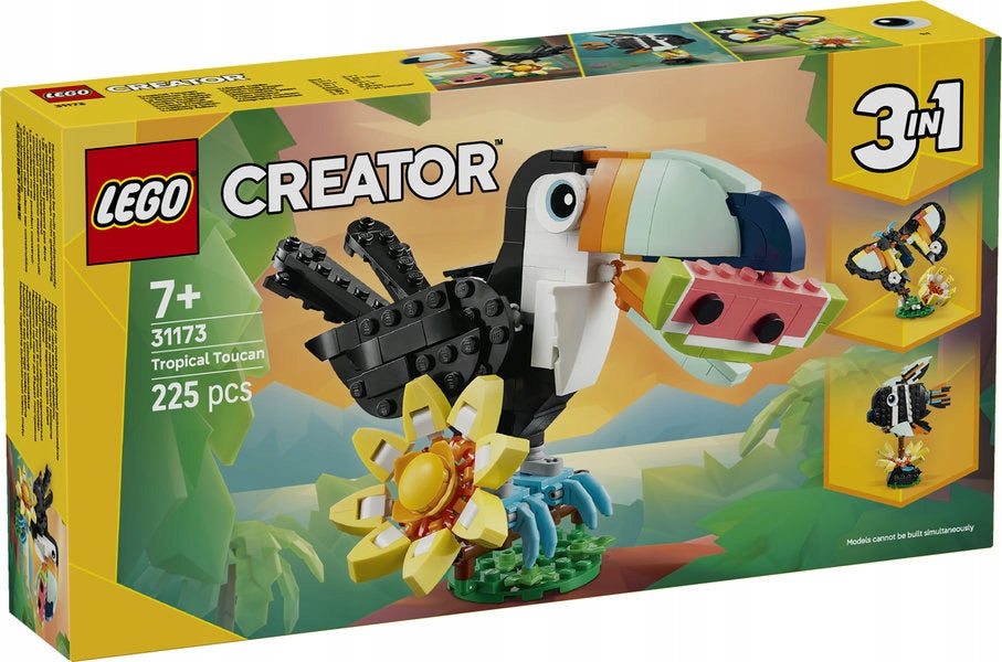 LEGO CREATOR 3in1 31173 WILD ANIMALS Tropical toucan, set of blocks +7 Packaging status original