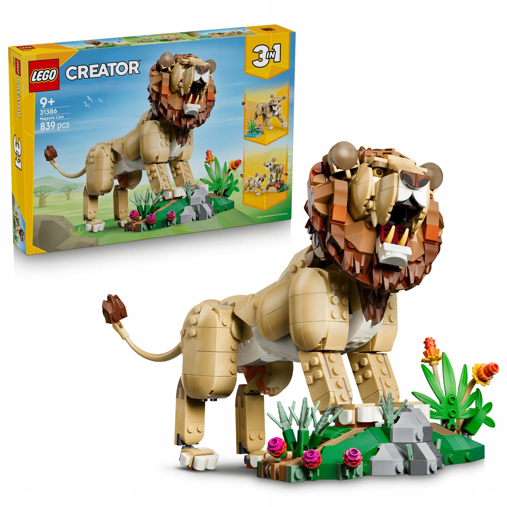 LEGO Creator 3in1 31386 Wild animals: The proud lion