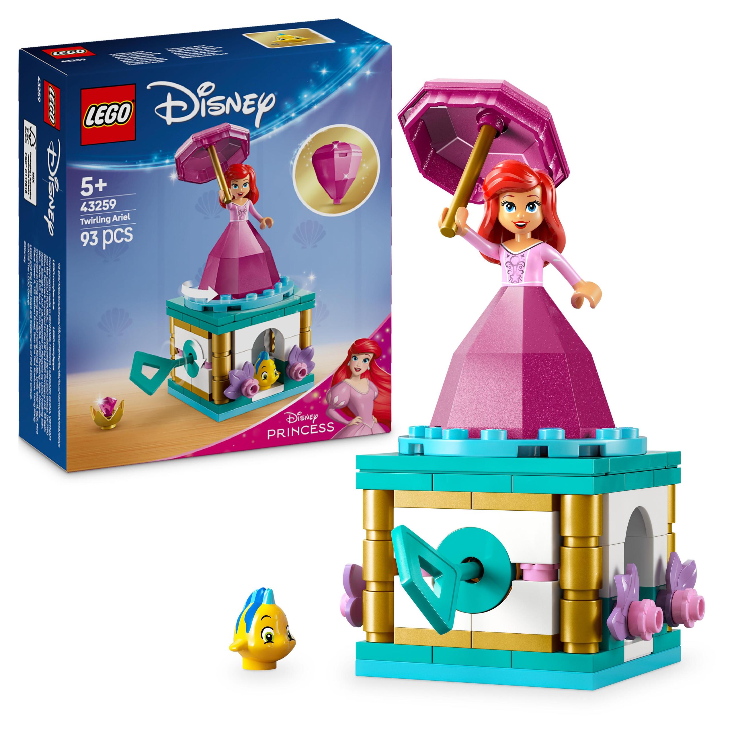 LEGO DISNEY PRINCESS SPINNING ARIELKA (43259) (BLOCKS) Packaging status original