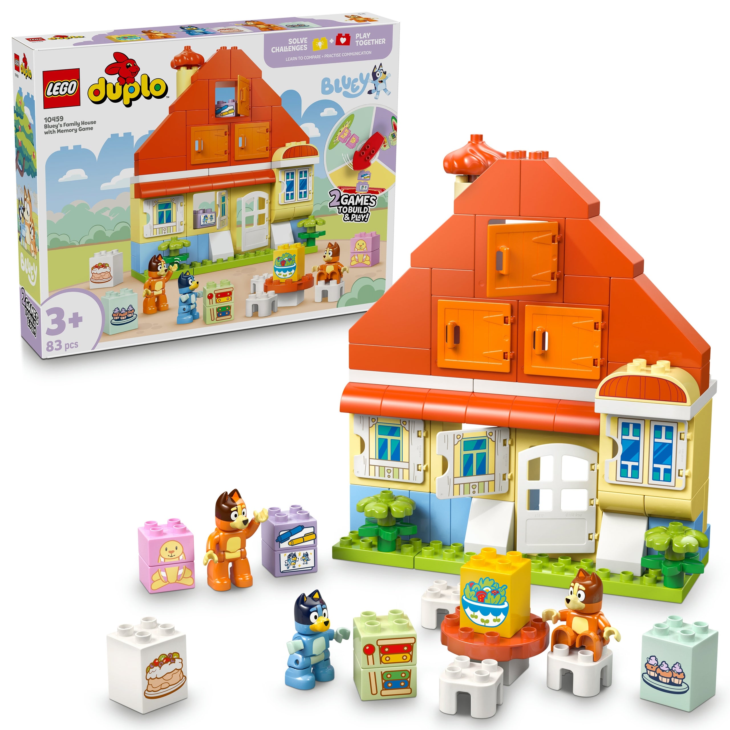 LEGO Duplo Bluey 10459 Blue Family House with Memory Game Product number 10459