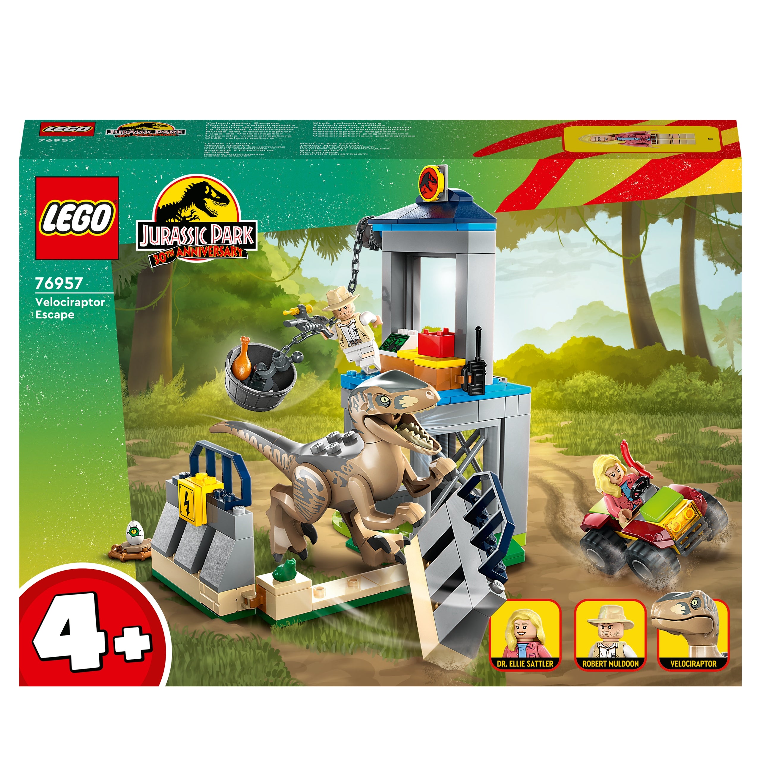 LEGO Jurassic World 76957 Escape Velociraptoran Jurassic Park Product number 76957