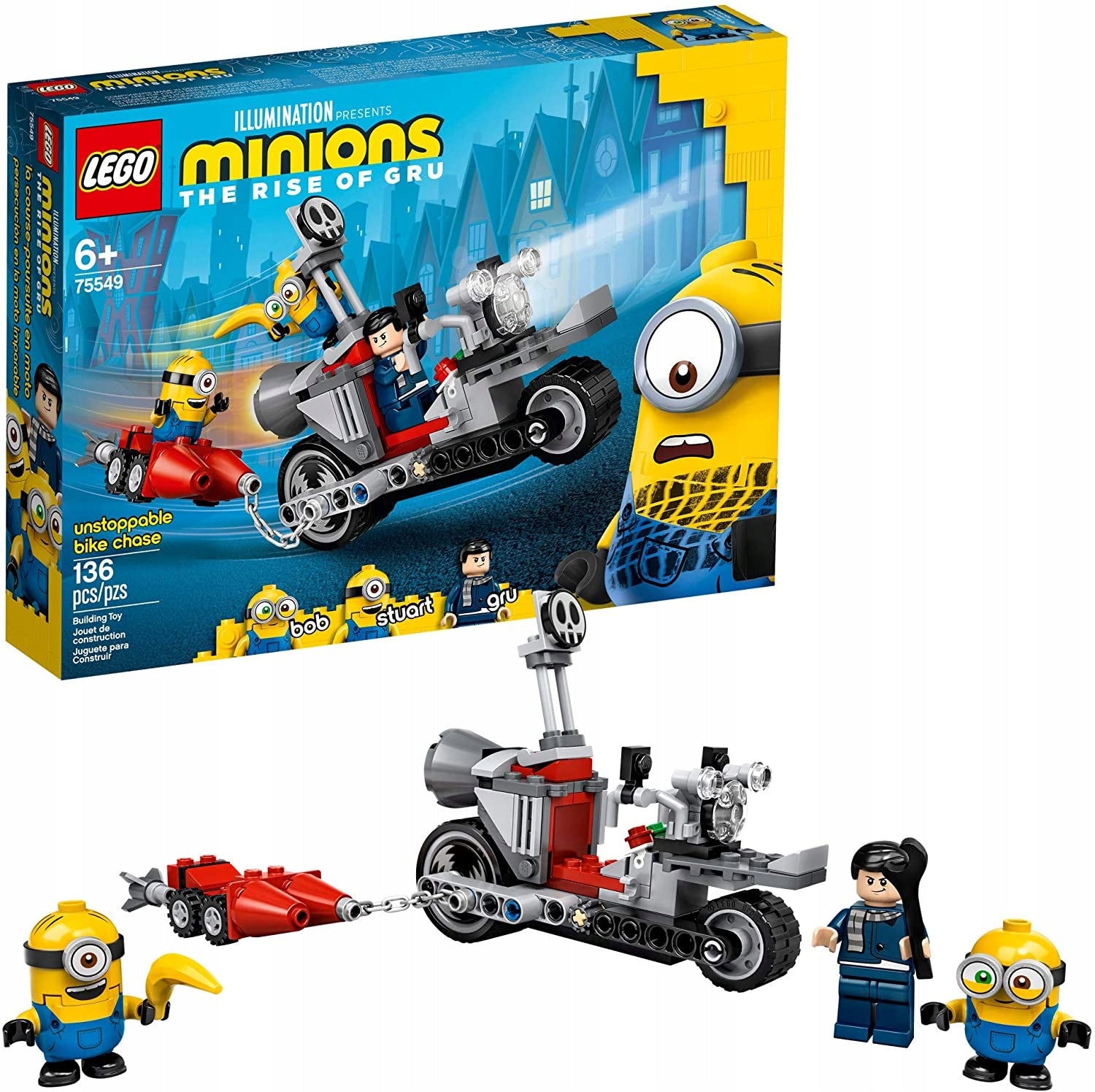 LEGO MINIONS 75549 UNSTOPPABLE MOTORCYCLE ESCAPES EAN (GTIN) 5702016619195