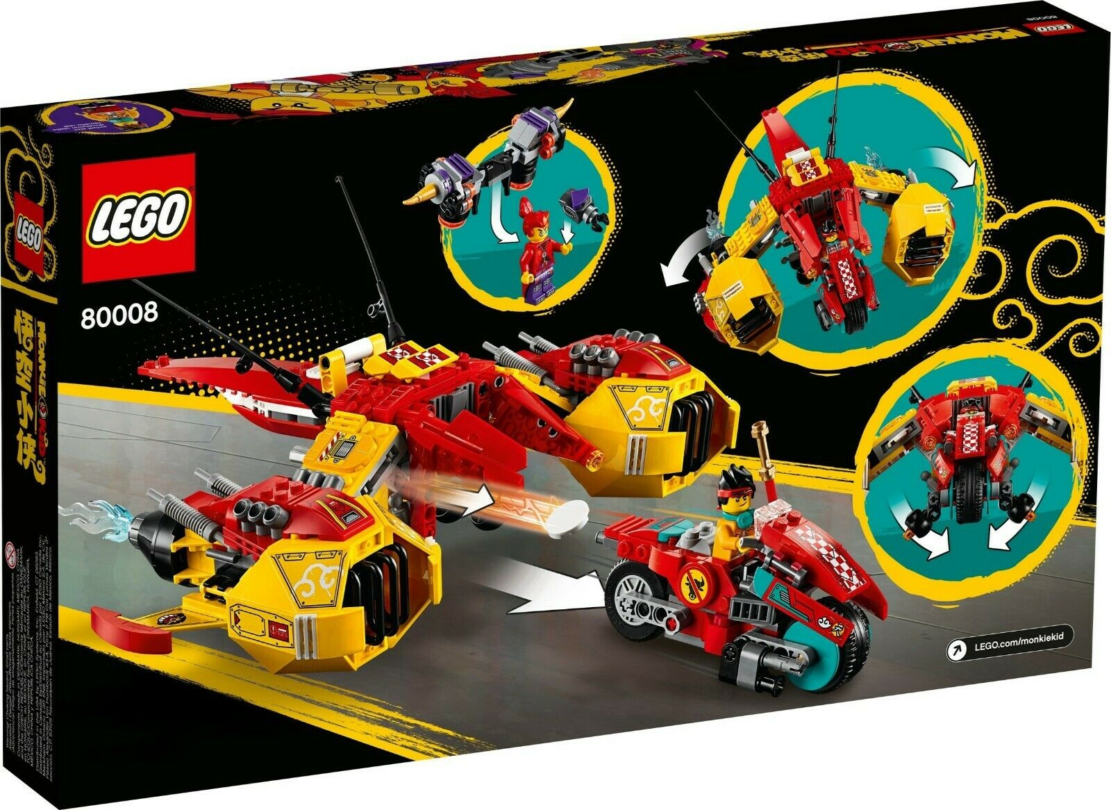 LEGO Monkie Kid 80008 Letadlo Monkie Kid EAN (GTIN) 5702016617627
