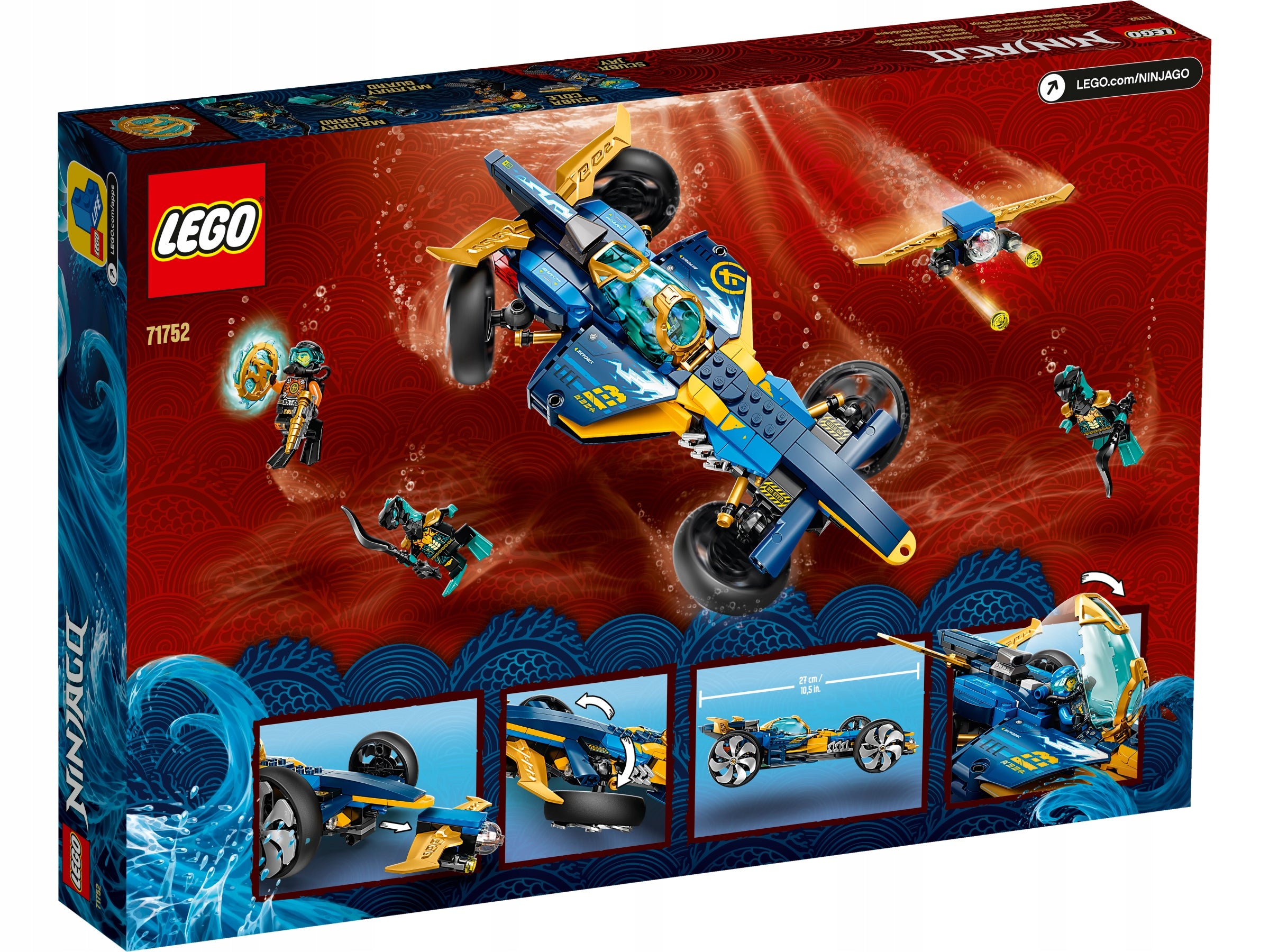 LEGO NINJAGO 71752 UNDERWATER NINJA SPEEDER Brand LEGO